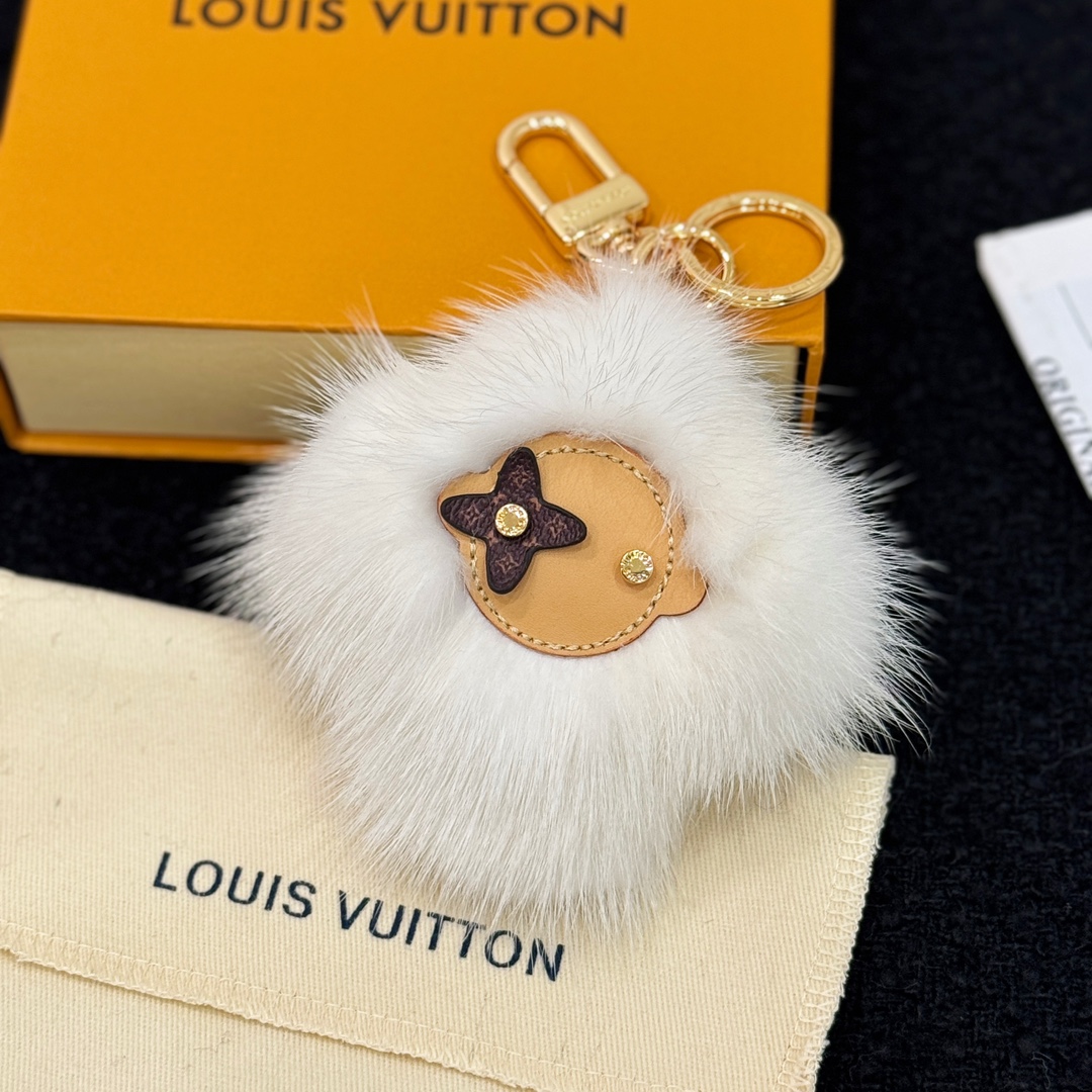 LV Vivienne Fur Key Holder and Bag Charm M02300